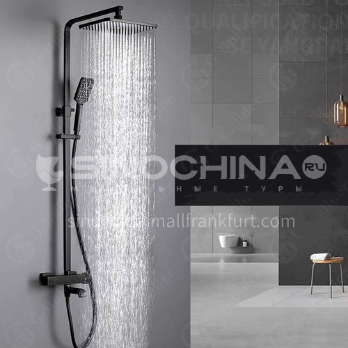 Hotel home bathroom black classic high quality thermostatic shower 50025A